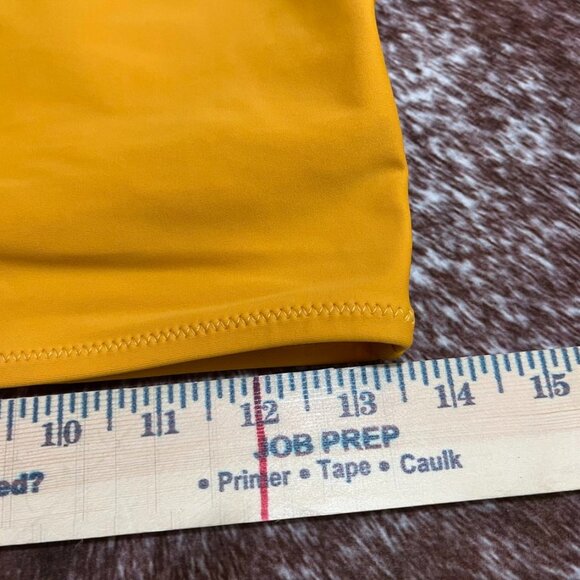 Forever 21 Smooth Orange Scoop Neck Bikini Swim Top Women’s Size Large - Picture 4 of 9